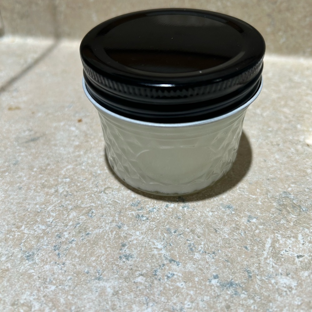Handmade Tallow & Castor Oil Moisturizer – 4oz Glass Jar, All-Natural Skincare